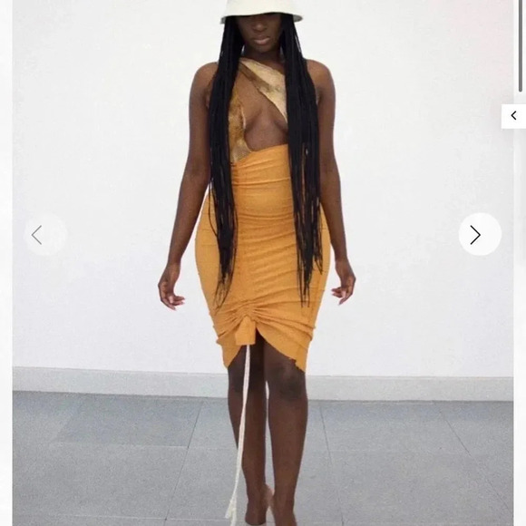 LOUDBRAND STUDIOS Raw Edge Vashtie Dress Size M NWT - Picture 4 of 16